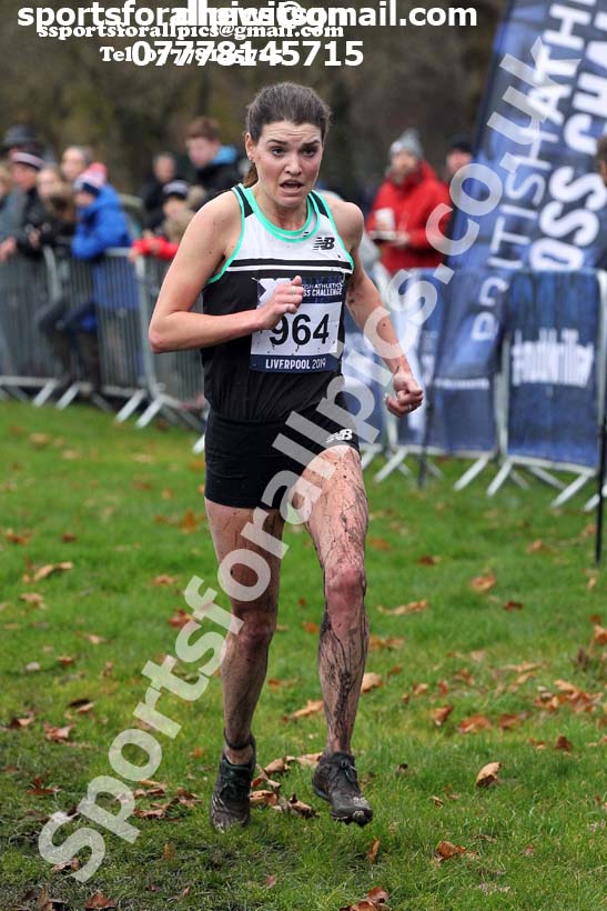Senior and under-23 women, 2019 European Cross Country Trials and British Cross Challenge, Sefton Park, Liverpool.  Photo: David T. Hewitson/Sports for All Pics